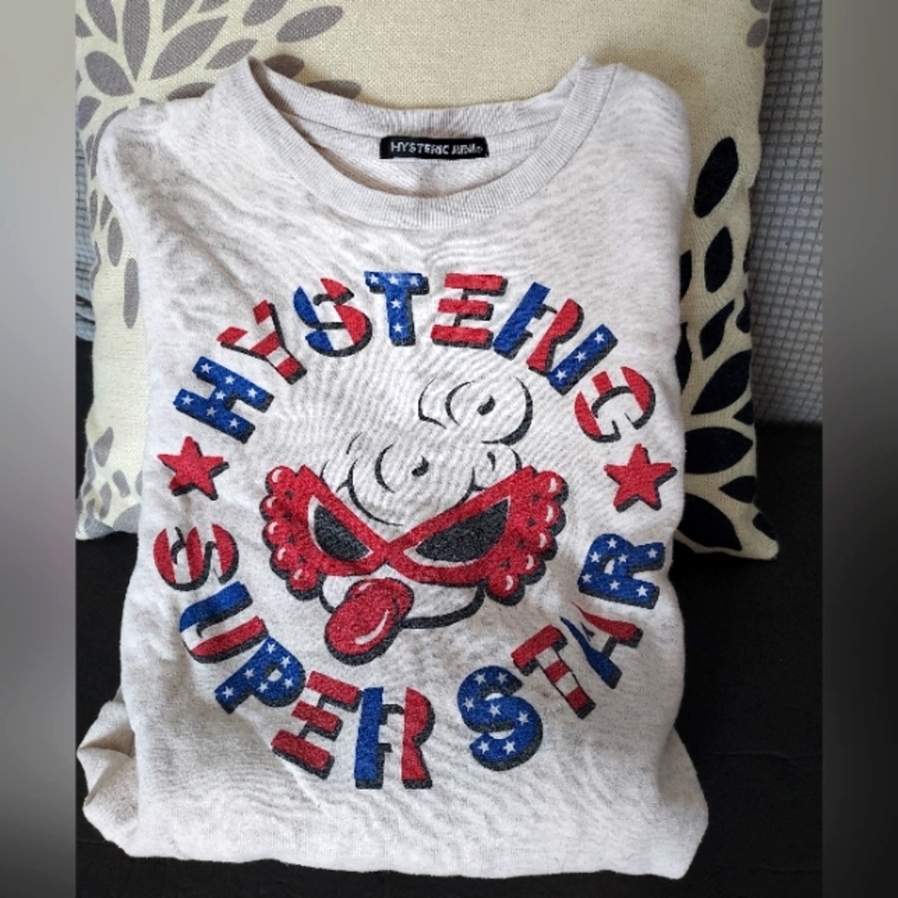 Japan Brand Hysteric Mini long sleeves pattern lovely tee blouse boy girl